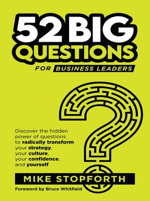 cover image of 52 Big Questions for Business Leaders